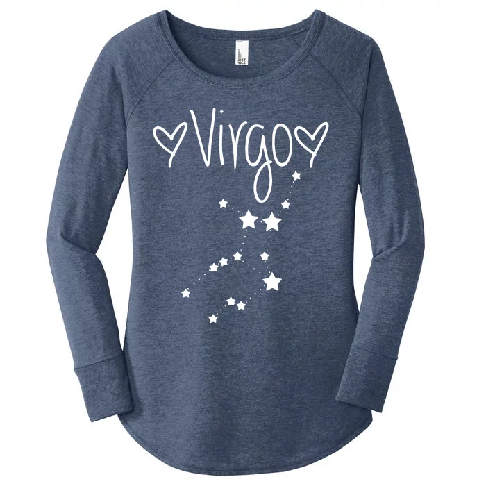 Virgo Zodiac Sign Horoscope Stars August September Birthday Women's Perfect Tri Tunic Long Sleeve Shirt