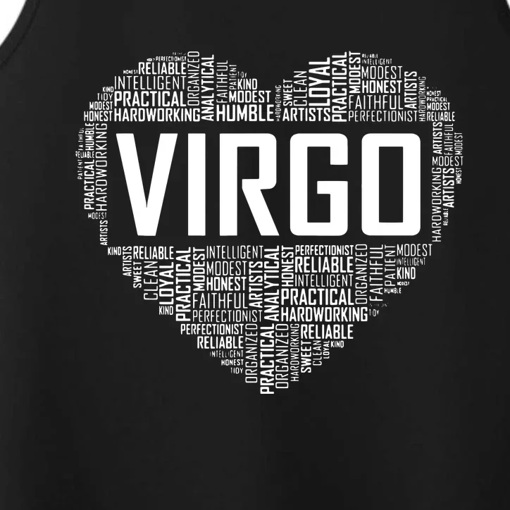 Virgo Zodiac Traits Horoscope Astrology Sign Gift Heart Performance Tank