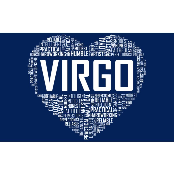 Virgo Zodiac Traits Horoscope Astrology Sign Gift Heart Bumper Sticker