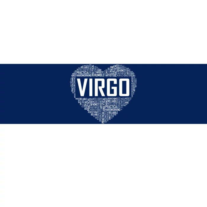 Virgo Zodiac Traits Horoscope Astrology Sign Gift Heart Bumper Sticker