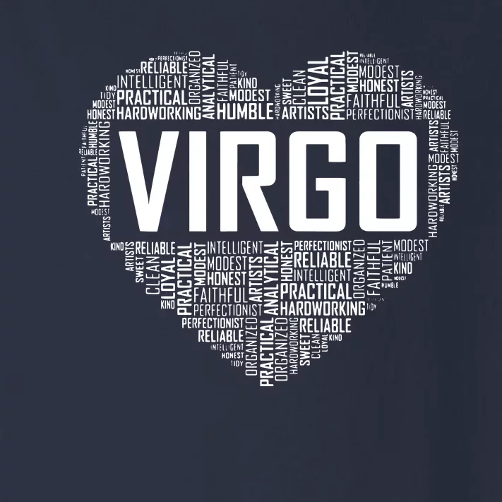 Virgo Zodiac Traits Horoscope Astrology Sign Gift Heart Toddler Long Sleeve Shirt