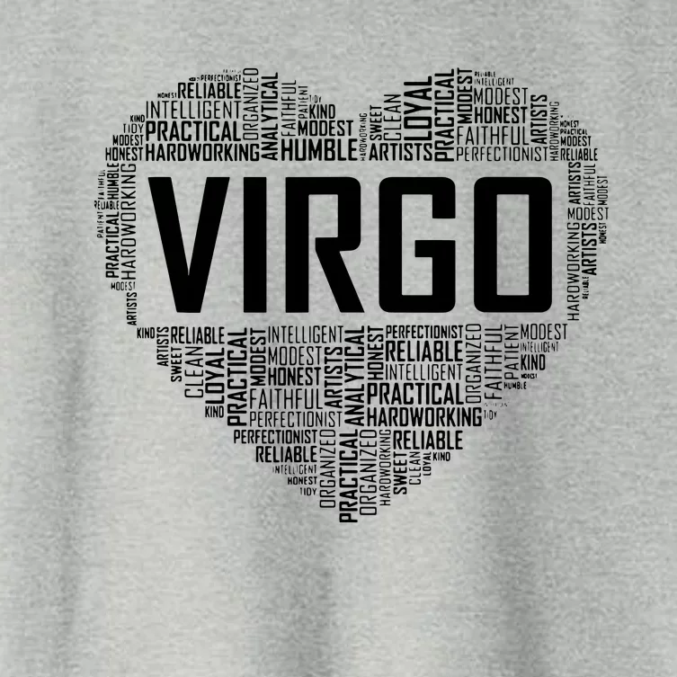 Virgo Zodiac Traits Horoscope Astrology Sign Gift Heart Women's Crop Top Tee