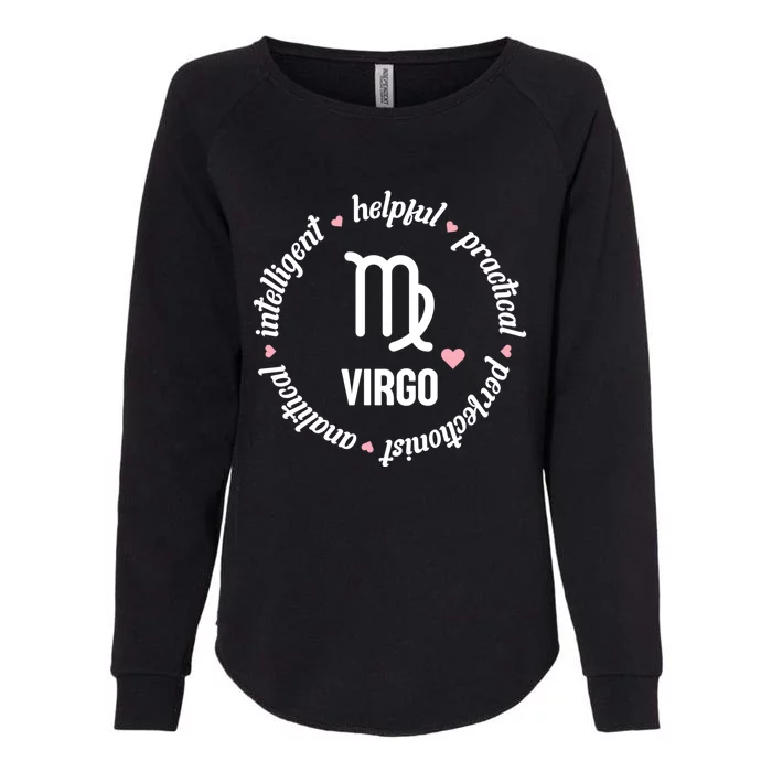 Virgo Zodiac Traits Cute Gift Womens California Wash Sweatshirt