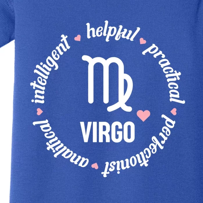 Virgo Zodiac Traits Cute Gift Baby Bodysuit