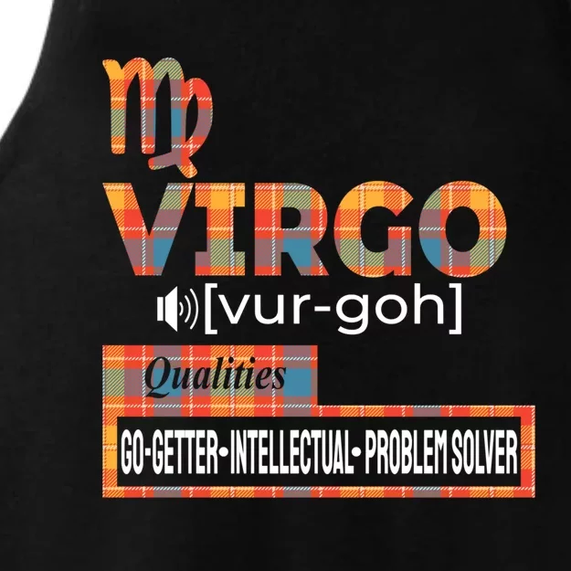 Virgo Zodiac Traits Qualities Funny Gift Ladies Tri-Blend Wicking Tank