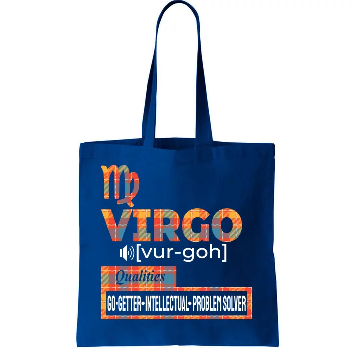 Virgo Zodiac Traits Qualities Funny Gift Tote Bag