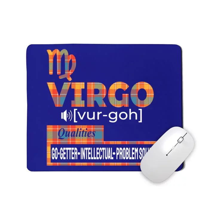 Virgo Zodiac Traits Qualities Funny Gift Mousepad