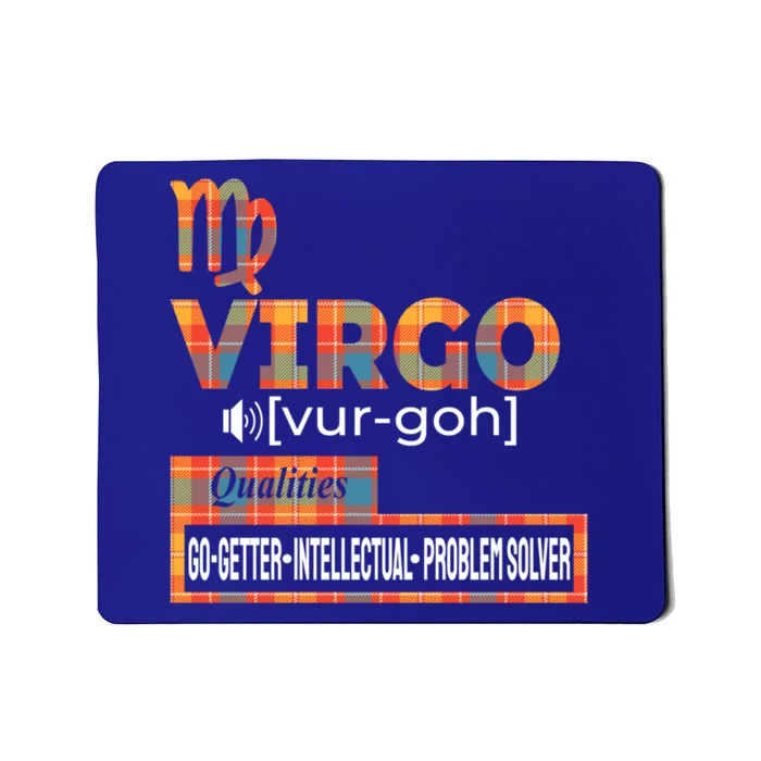 Virgo Zodiac Traits Qualities Funny Gift Mousepad