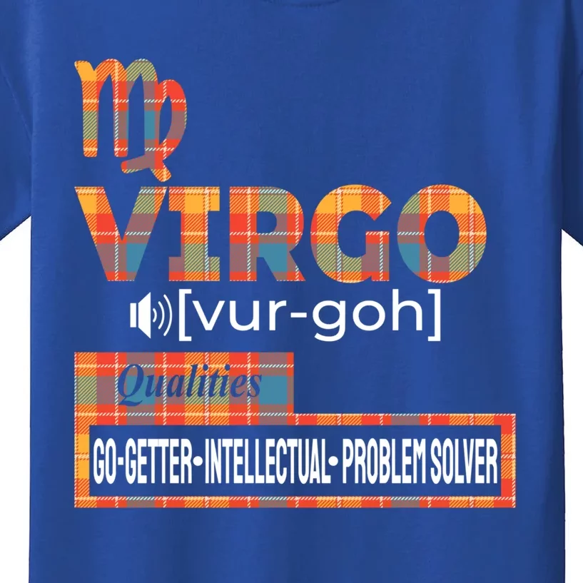 Virgo Zodiac Traits Qualities Funny Gift Kids T-Shirt