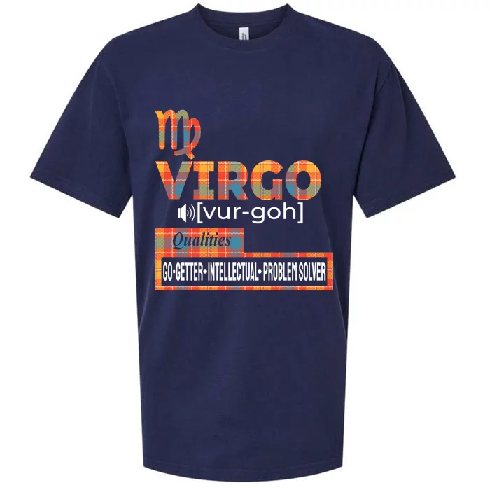 Virgo Zodiac Traits Qualities Funny Gift Sueded Cloud Jersey T-Shirt