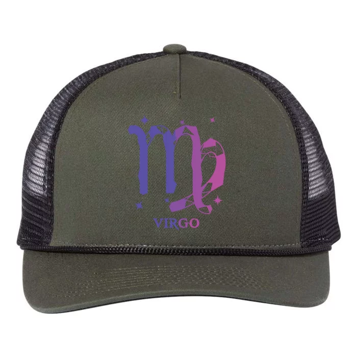 Virgo Zodiac Retro Rope Trucker Hat Cap