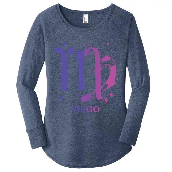 Virgo Zodiac Women's Perfect Tri Tunic Long Sleeve Shirt