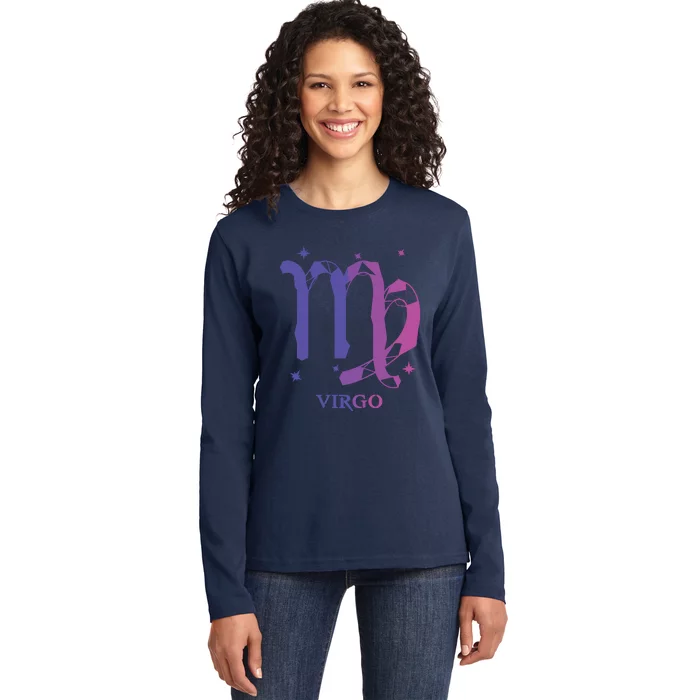 Virgo Zodiac Ladies Long Sleeve Shirt