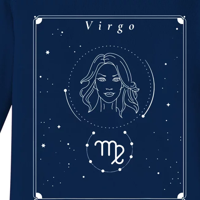 Virgo Zodiac Baby Long Sleeve Bodysuit