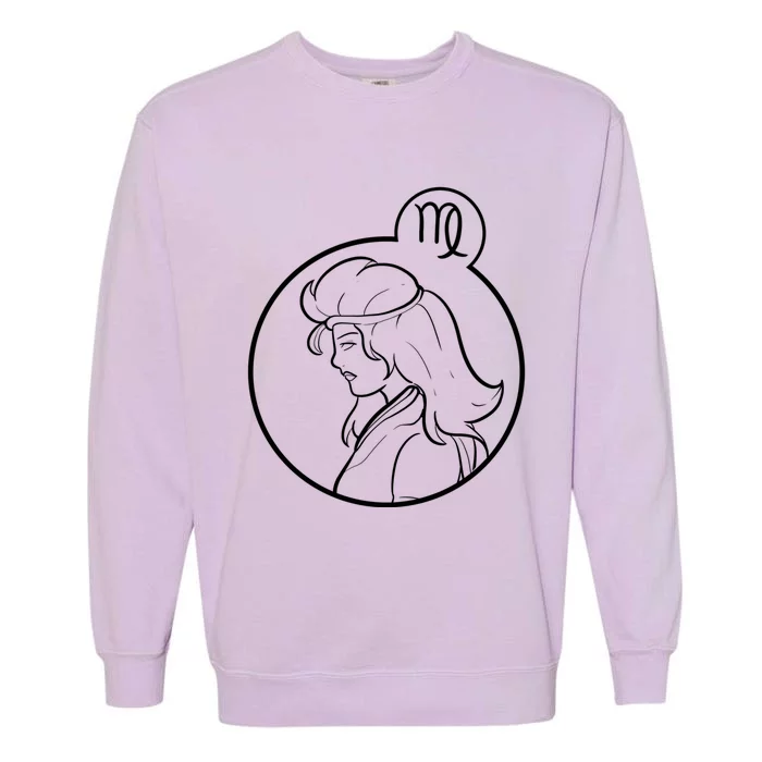 Virgo Zodiac Virgo Symbol Gift Garment-Dyed Sweatshirt