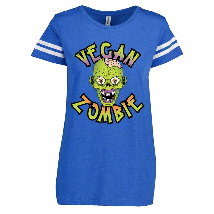 Vegan Zombie World Vegetable Day Plant Based I Eat Vegans Gift Enza Ladies Jersey Football T-Shirt