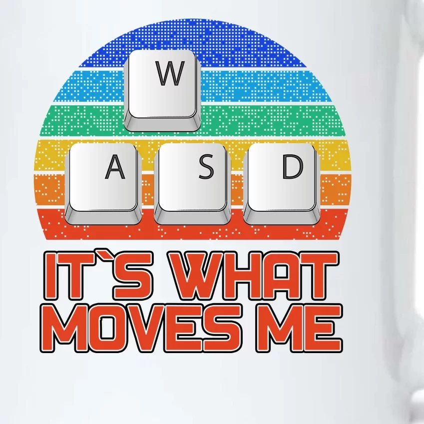 W A S D It's What Moves Me Gamer Black Color Changing Mug