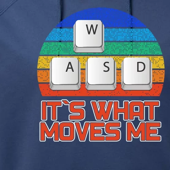 W A S D It's What Moves Me Gamer Performance Fleece Hoodie