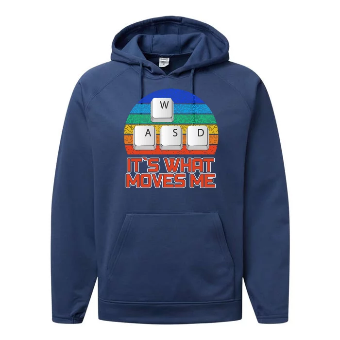 W A S D It's What Moves Me Gamer Performance Fleece Hoodie