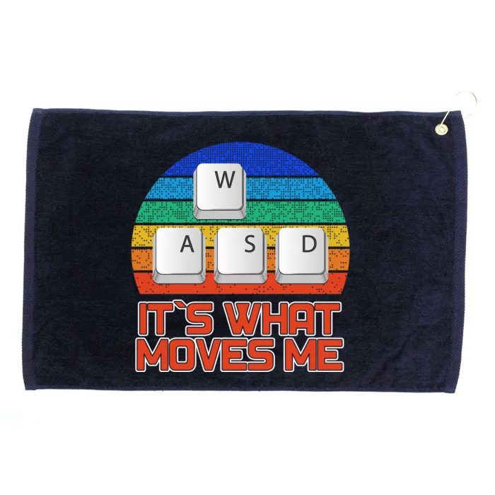 W A S D It's What Moves Me Gamer Grommeted Golf Towel