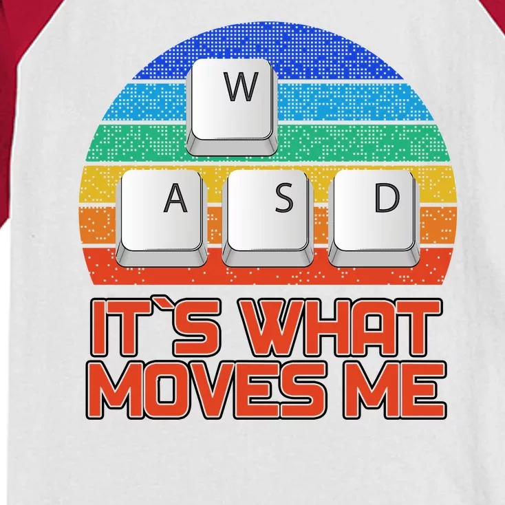 W A S D It's What Moves Me Gamer Kids Colorblock Raglan Jersey