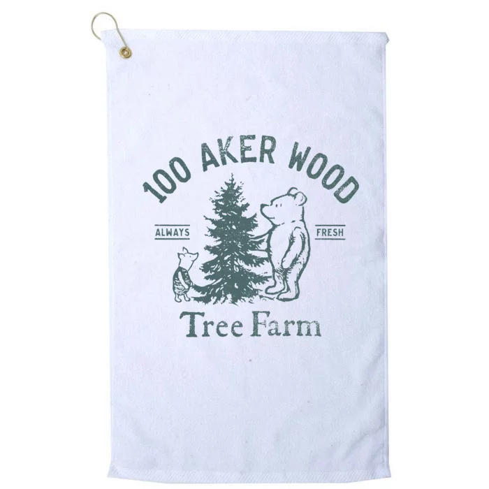 100 AKER TREE FARM Funny Acre Wood Platinum Collection Golf Towel