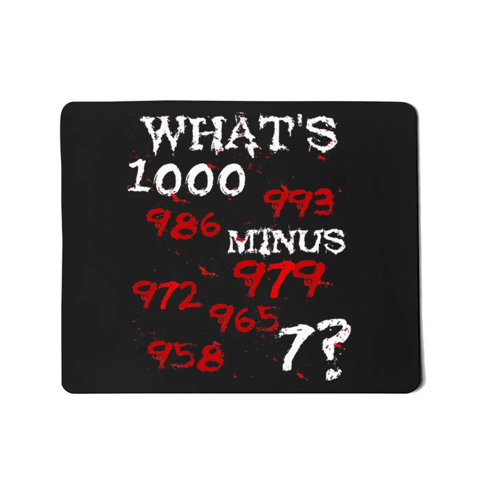 Whats 1000 Minus 7 Tokyo Anime Mousepad