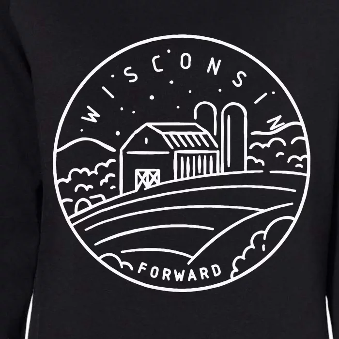 Wisconsin 1848 State Of Wisconsin Womens California Wash Sweatshirt