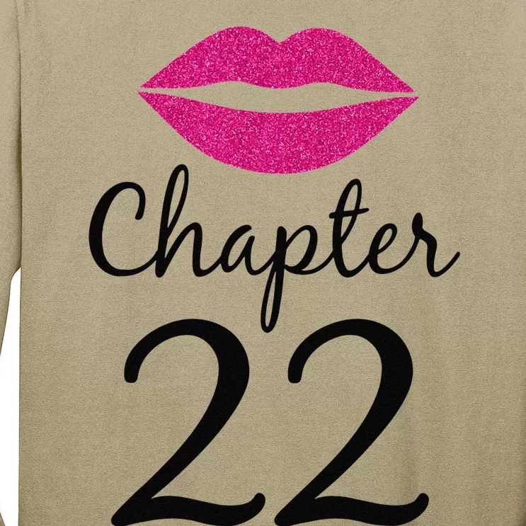 Women 22nd Birthday Gift Chapter 22 Years Old 22th Bday Tall Long Sleeve T-Shirt