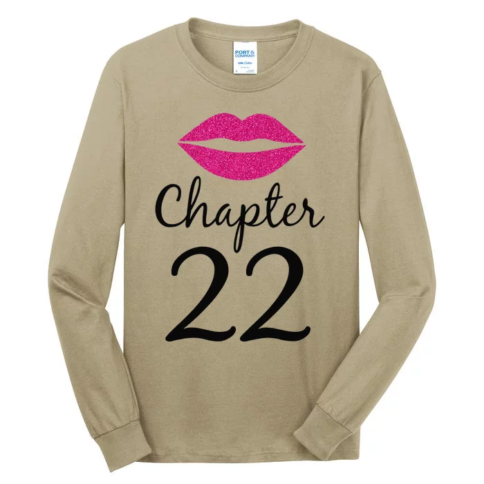 Women 22nd Birthday Gift Chapter 22 Years Old 22th Bday Tall Long Sleeve T-Shirt