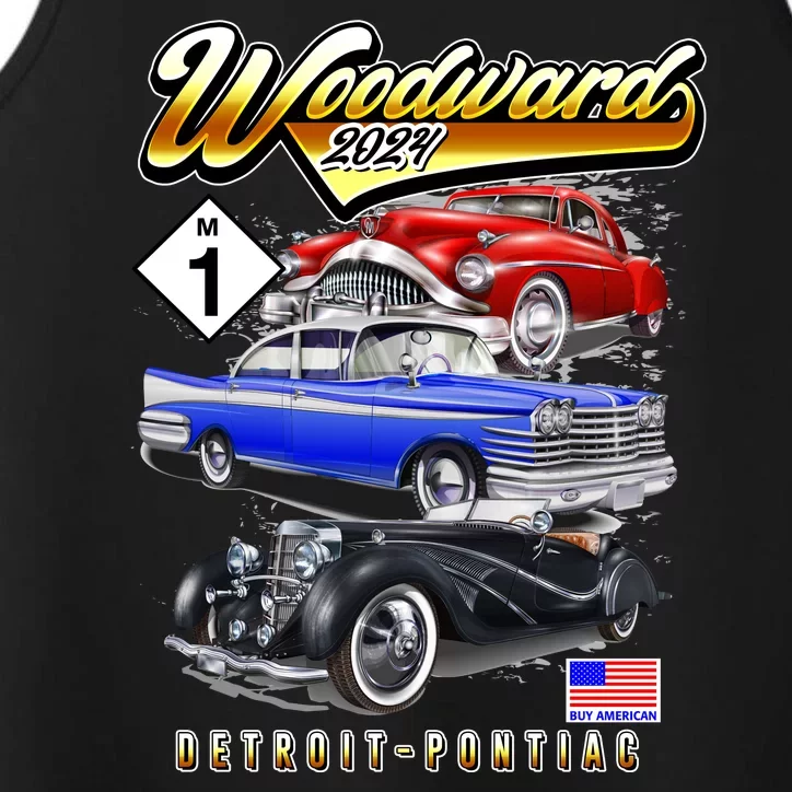 Woodward 2024 Classic Cruise Detroit To Pontiac Trio Of Cars Performance Tank