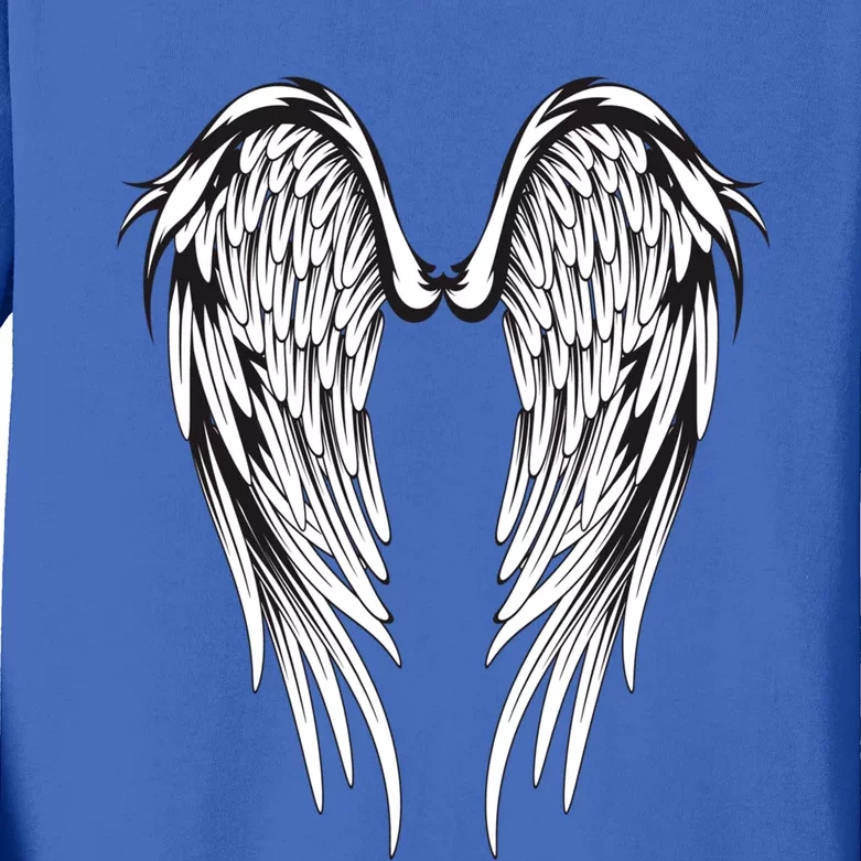 Wings #2 On The Back Side Angel Gift Kids Long Sleeve Shirt