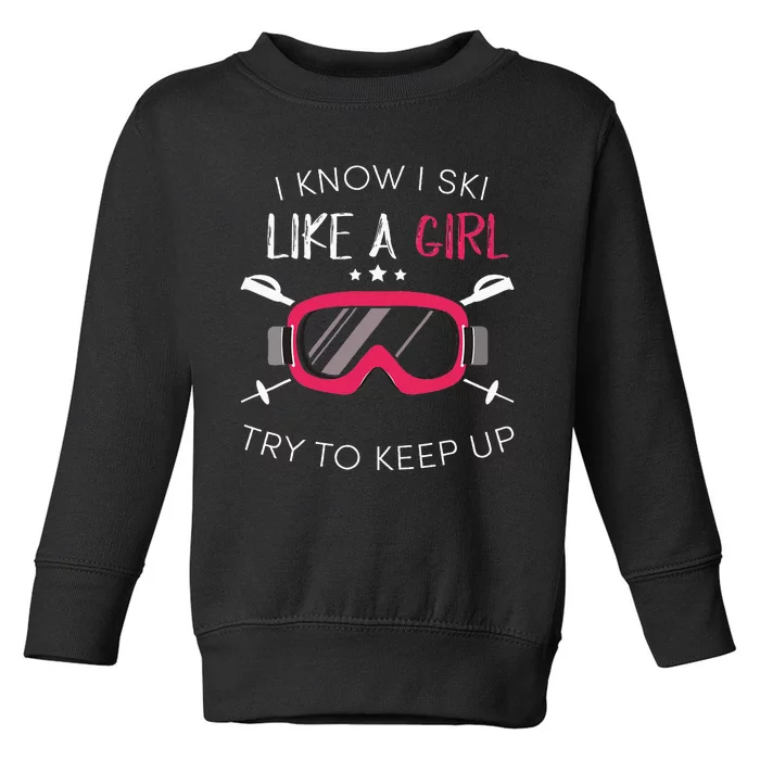 Winter 2018 Skiing Ski Sport Gift Toddler Sweatshirt