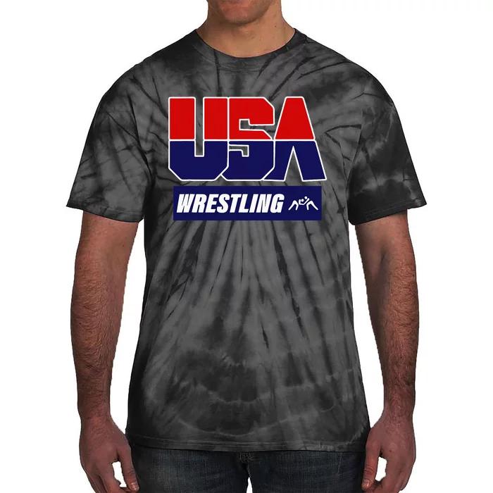 Wrestling 2024 Usa Team Tie-Dye T-Shirt