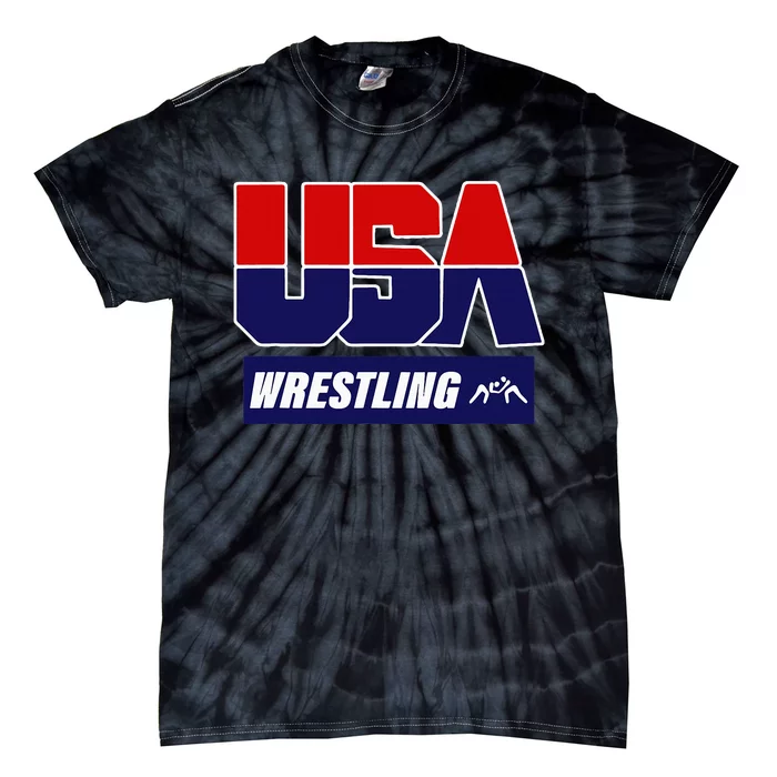 Wrestling 2024 Usa Team Tie-Dye T-Shirt