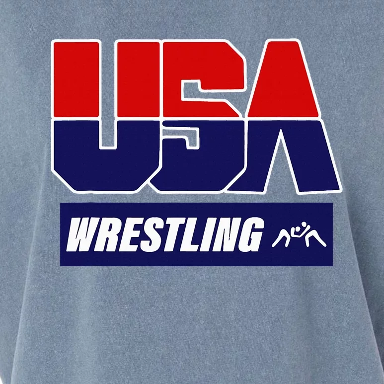 Wrestling 2024 Usa Team Garment-Dyed Women's Muscle Tee