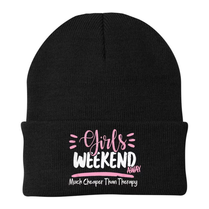 Weekend 2022 Weekend Away Beaches Booze And Besties Knit Cap Winter Beanie