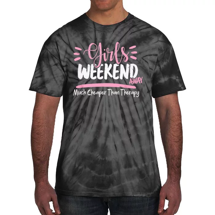 Weekend 2022 Weekend Away Beaches Booze And Besties Tie-Dye T-Shirt