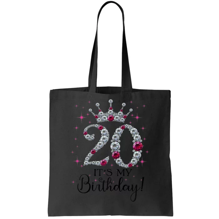 Wo 20 years old It's my Birthday Wo 20th Birthday Funny gift Tote Bag