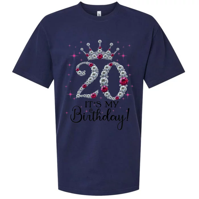 Wo 20 years old It's my Birthday Wo 20th Birthday Funny gift Sueded Cloud Jersey T-Shirt