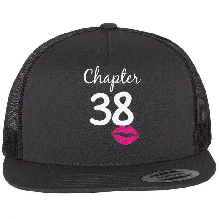 Women 38th Birthday Gift Chapter 38 Years Old 38th Bday Flat Bill Trucker Hat