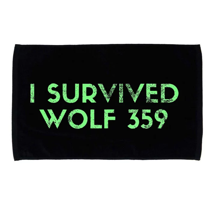 Wolf 359 Survived Funny Science Fiction Space Microfiber Hand Towel