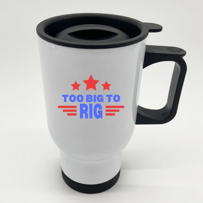 With 3 Stars Long Sleeve Front & Back Stainless Steel Travel Mug