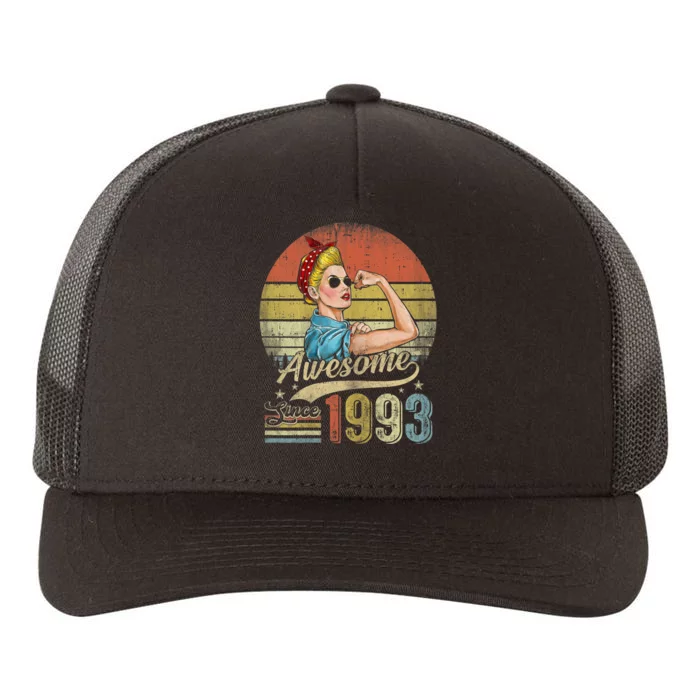 Wom.e.ns 30 Year Old Awesome Since 1993 30th Birthday Gifts Wom.e.n Yupoong Adult 5-Panel Trucker Hat