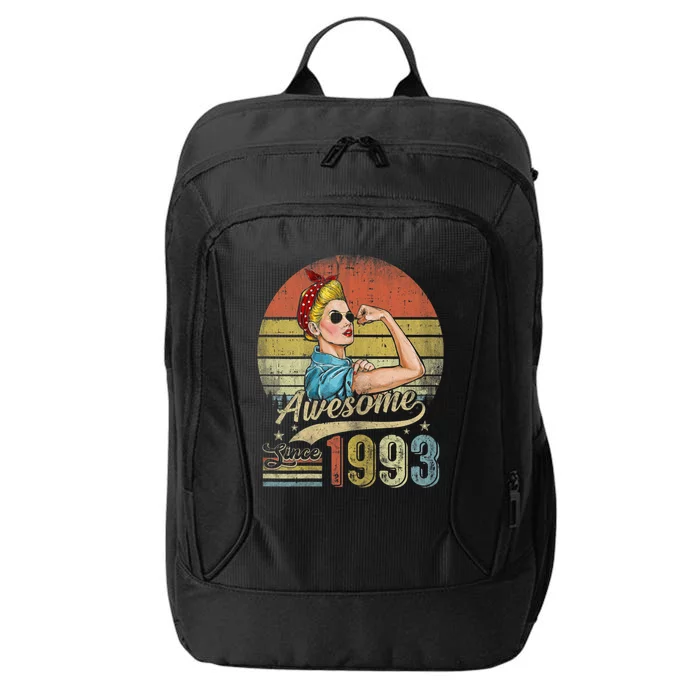 Wom.e.ns 30 Year Old Awesome Since 1993 30th Birthday Gifts Wom.e.n City Backpack