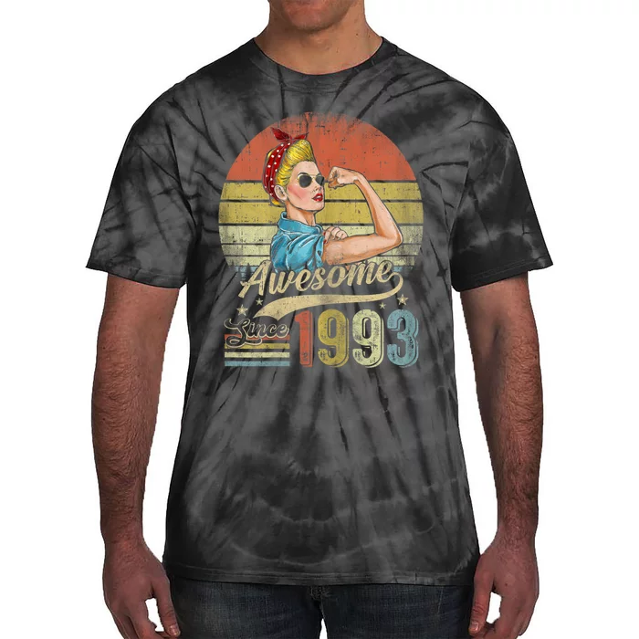 Wom.e.ns 30 Year Old Awesome Since 1993 30th Birthday Gifts Wom.e.n Tie-Dye T-Shirt