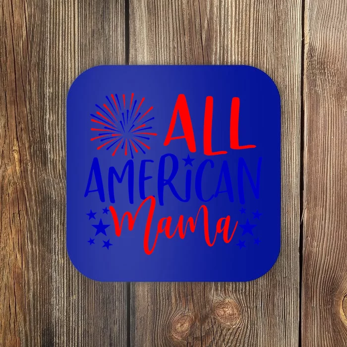 Wo 4th Of July Family Matching All American Mama Gift Coaster