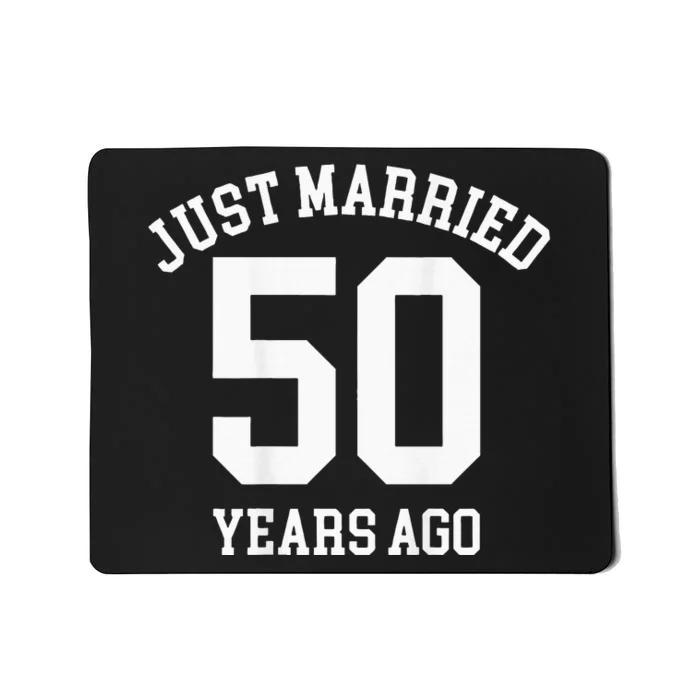 Wedding 50th Anniversary Just Married Football Couple Mousepad