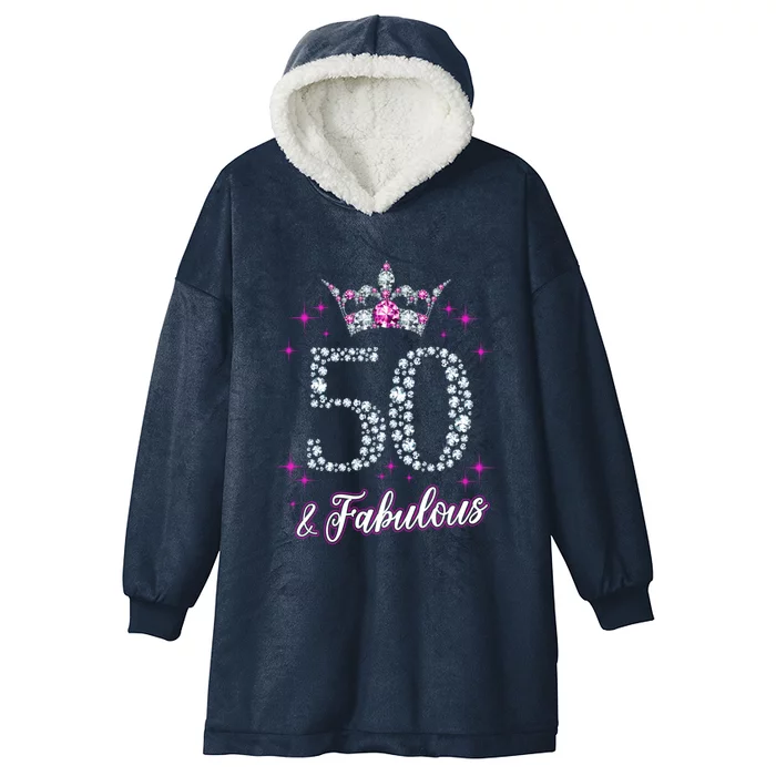 Wo 50 And Fabulous 1969 50th Birthday Gift Tee Gift Hooded Wearable Blanket