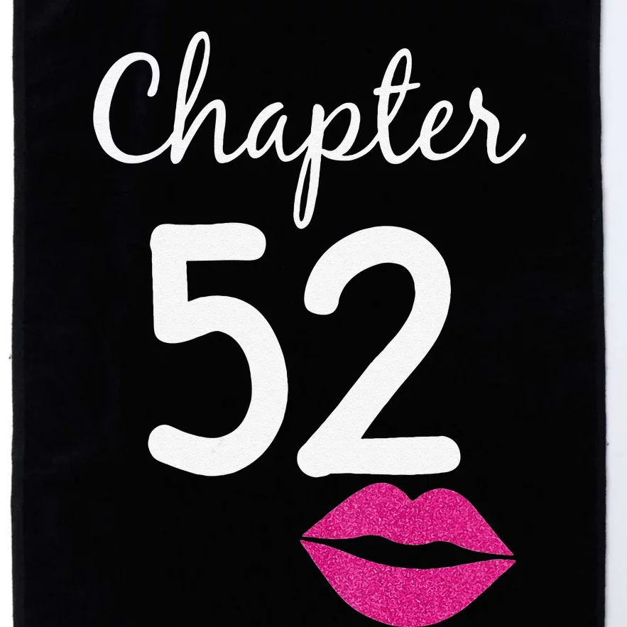 Womens 52nd Birthday Gift For Her Chapter 52 Years Old 52nd Bday Platinum Collection Golf Towel